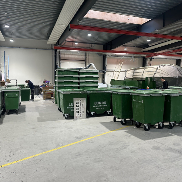 glasfiber skraldespand .