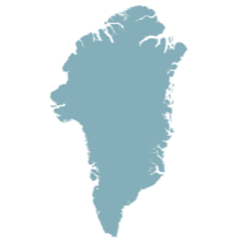 Outline af Grønland som ikon